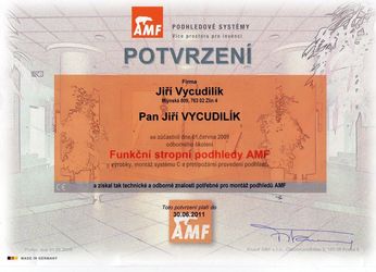 Certifikát Amf
