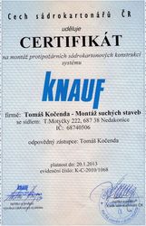 Certifikát Knauf